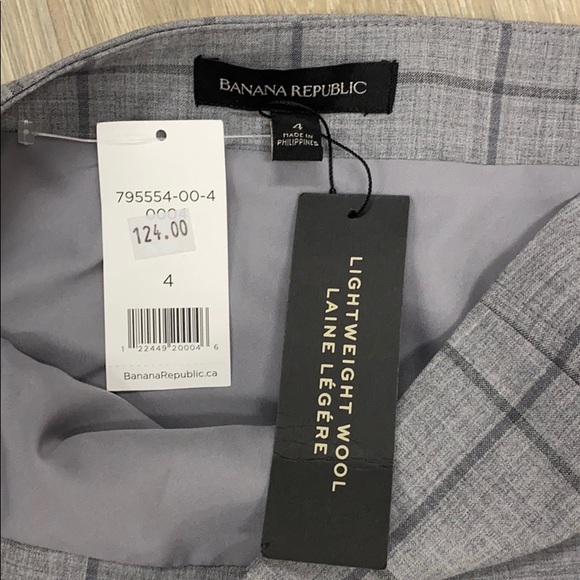 NWT Banana Republic Ruffle Lightweight Wool Skirt - Picture 5 of 7